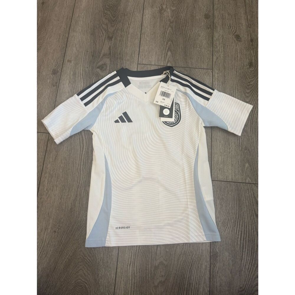 adidas White and Navy San Diego FC Jersey